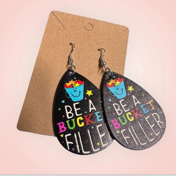 Bucket Filler Dangle earrings - Picture 1 of 1